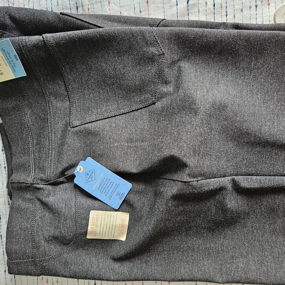 Gray Comfort Stretch Straight Pants - Picture 3 of 3